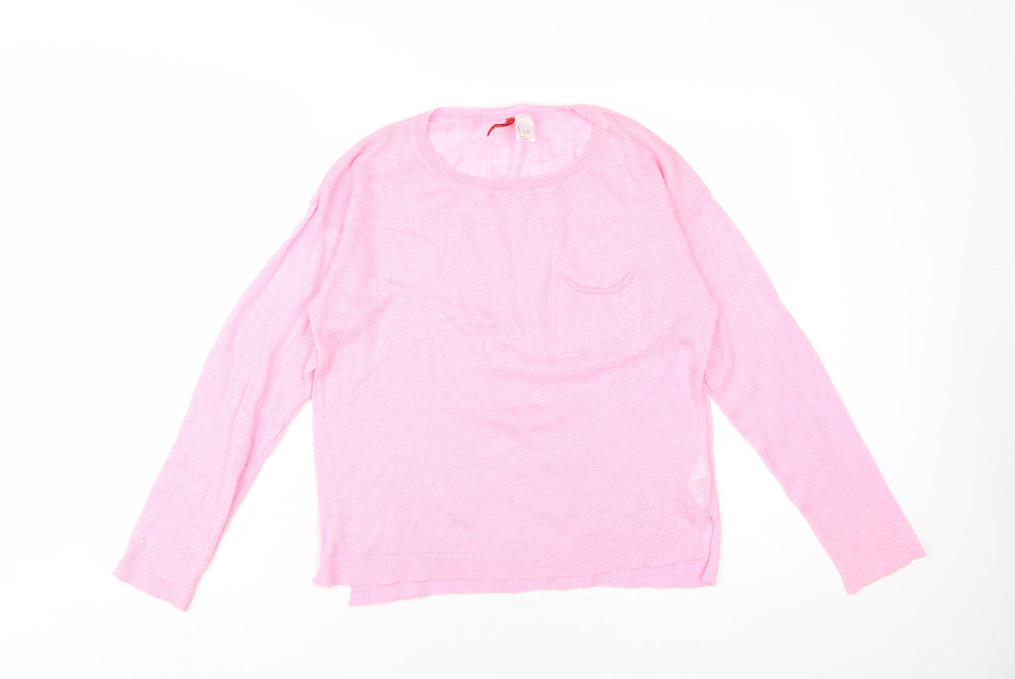 Womens UK Size S H&M Pink Pullover Jumper