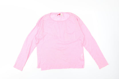 Womens UK Size S H&M Pink Pullover Jumper