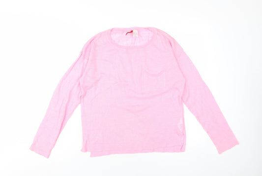 Womens UK Size S H&M Pink Pullover Jumper