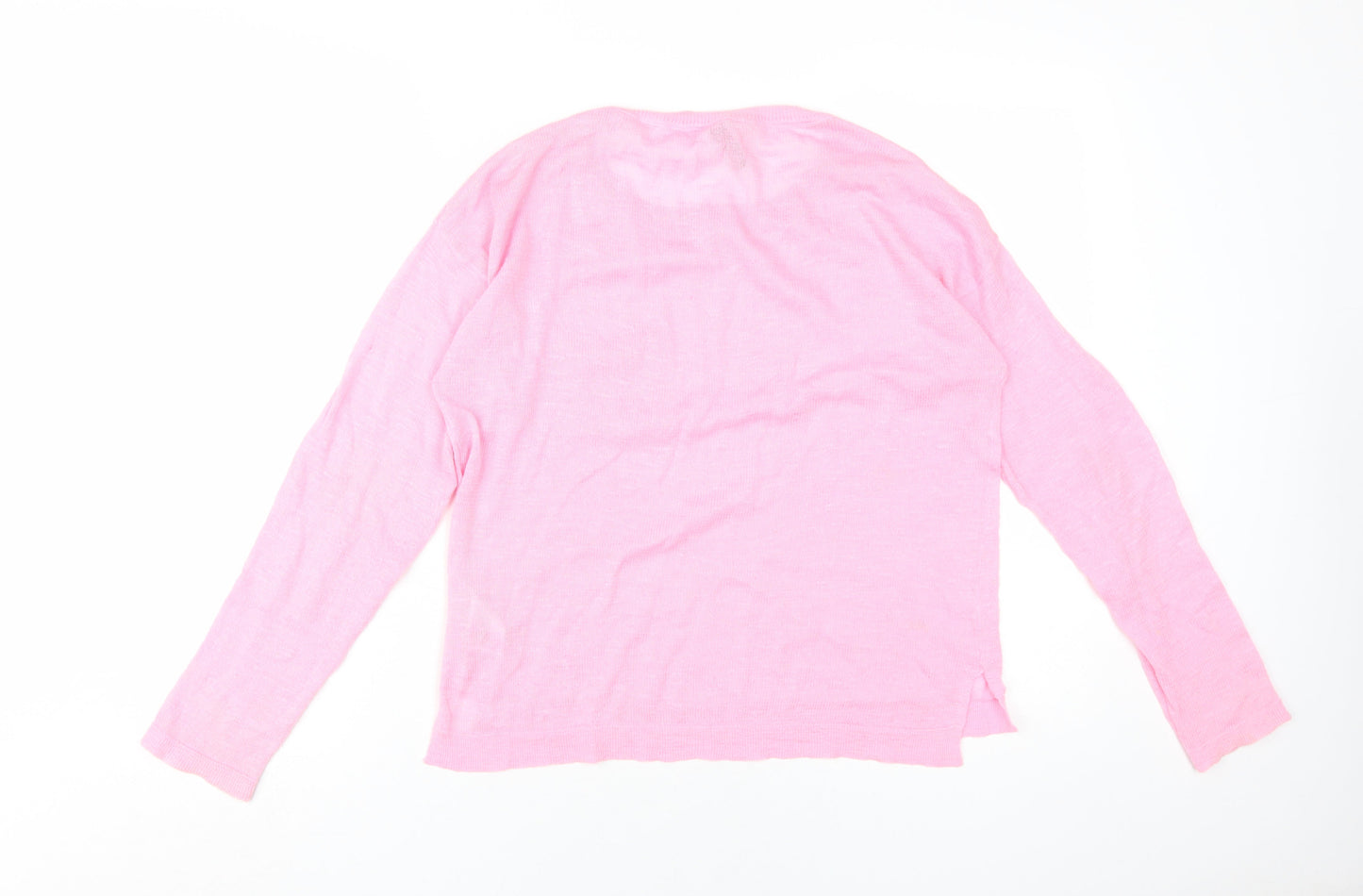 Womens UK Size S H&M Pink Pullover Jumper