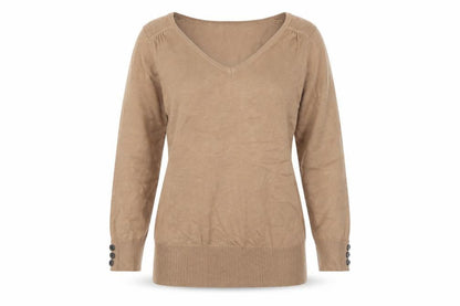 Womens UK Size 8 BHS Brown Pullover Jumper