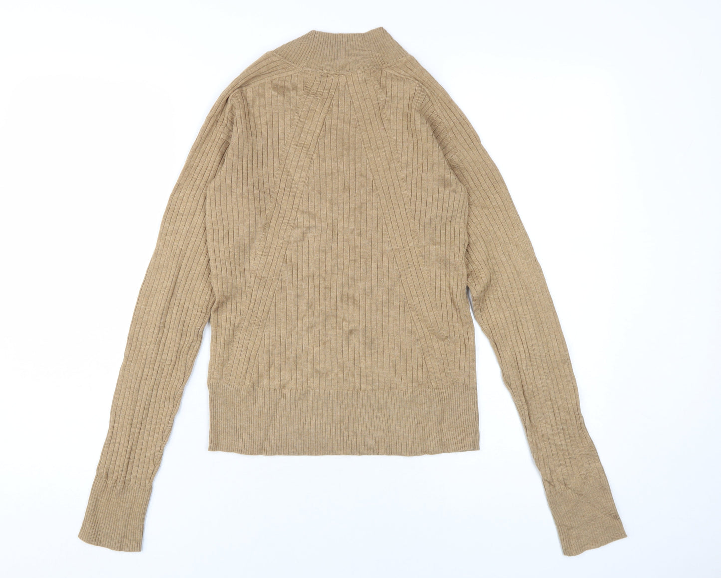 Womens UK Size 6 NEXT Beige Jersey Blouse