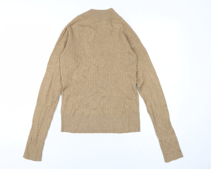 Womens UK Size 6 NEXT Beige Jersey Blouse