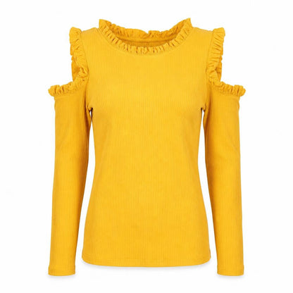Womens UK Size 10 River Island Yellow Ringer T-Shirt