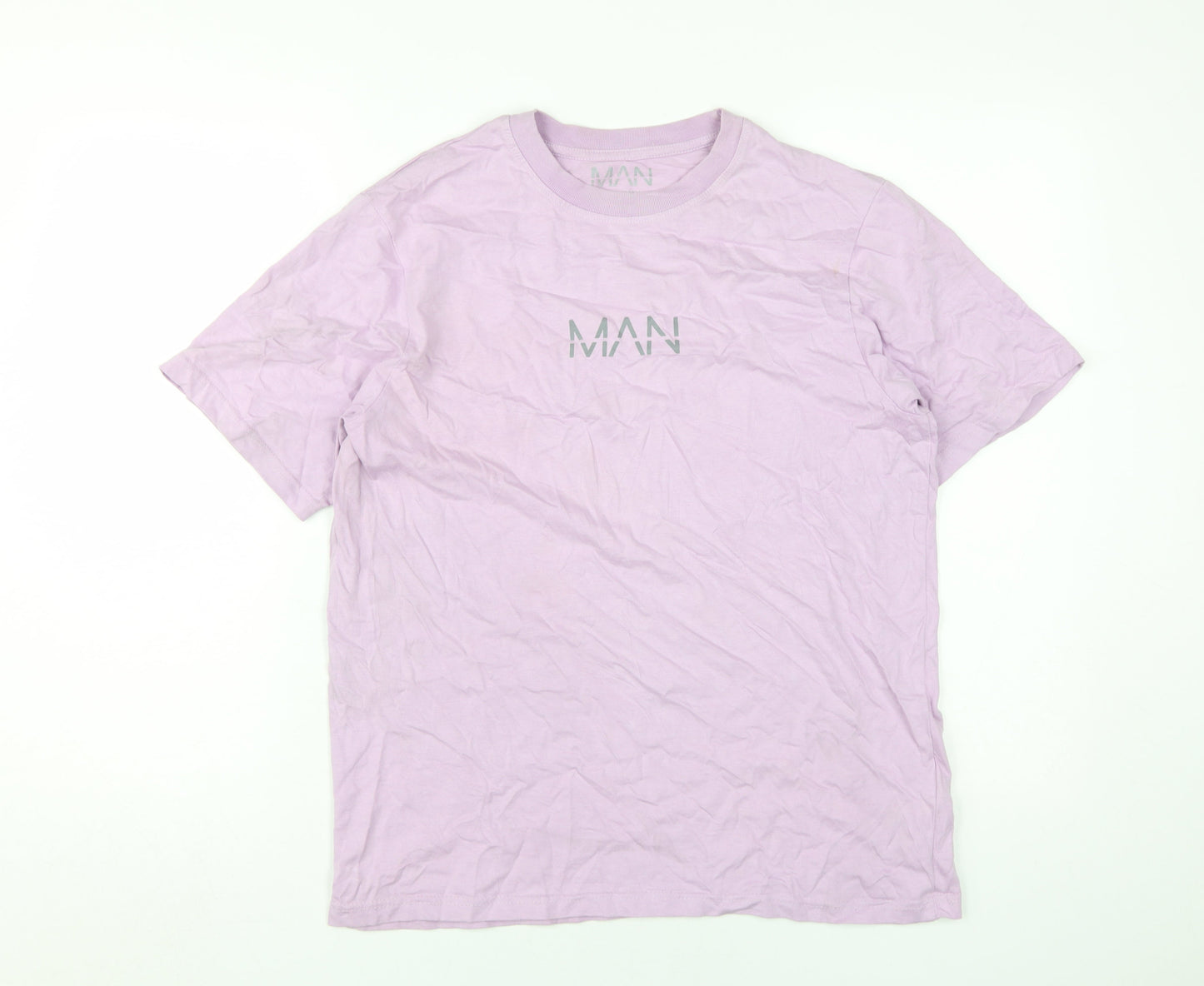 Mens UK Size M boohooMAN Purple  T-Shirt