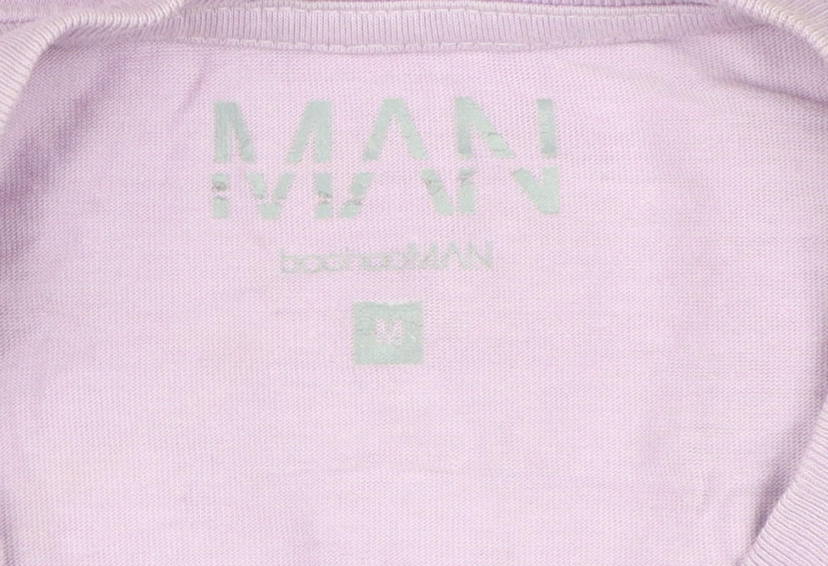 Mens UK Size M boohooMAN Purple  T-Shirt