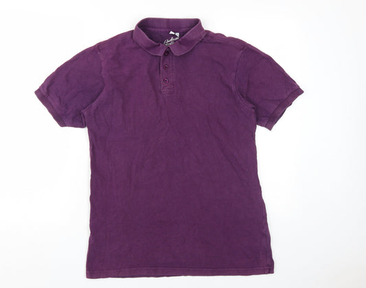 Incotex Jacamo Men's Purple Cotton Polo, M, Casual Wear