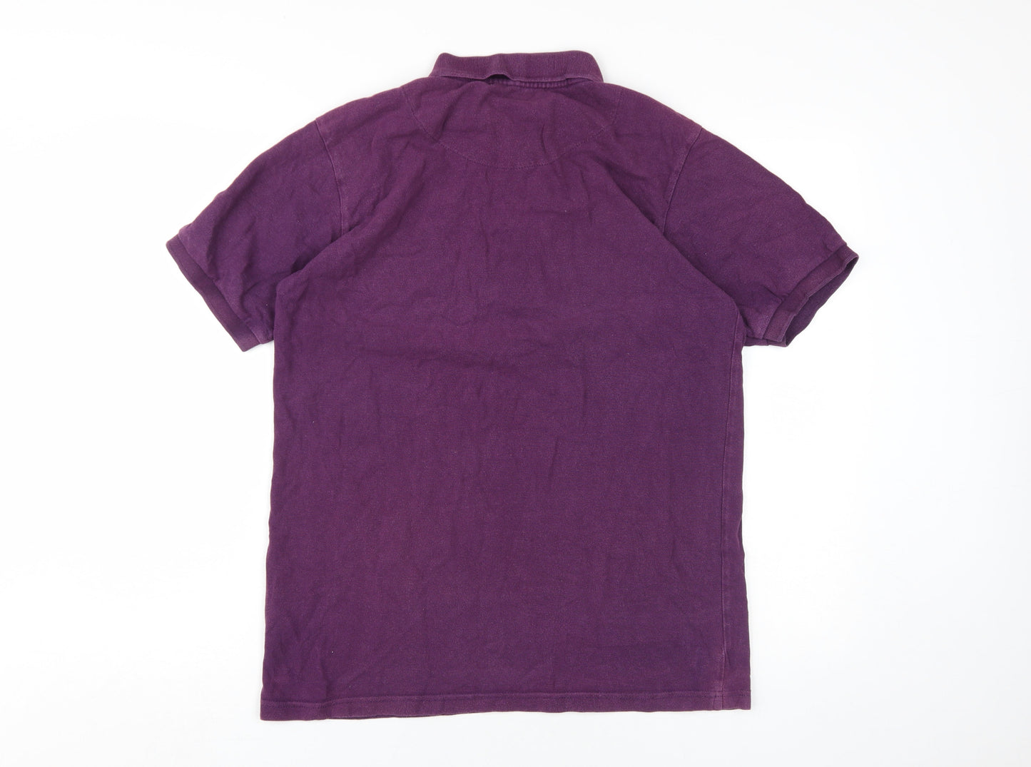 Incotex Jacamo Men's Purple Cotton Polo, M, Casual Wear