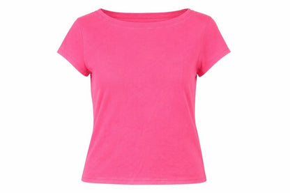 Womens UK Size 10 Marks and Spencer Pink Basic T-Shirt