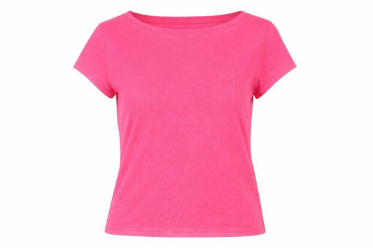 Womens UK Size 10 Marks and Spencer Pink Basic T-Shirt