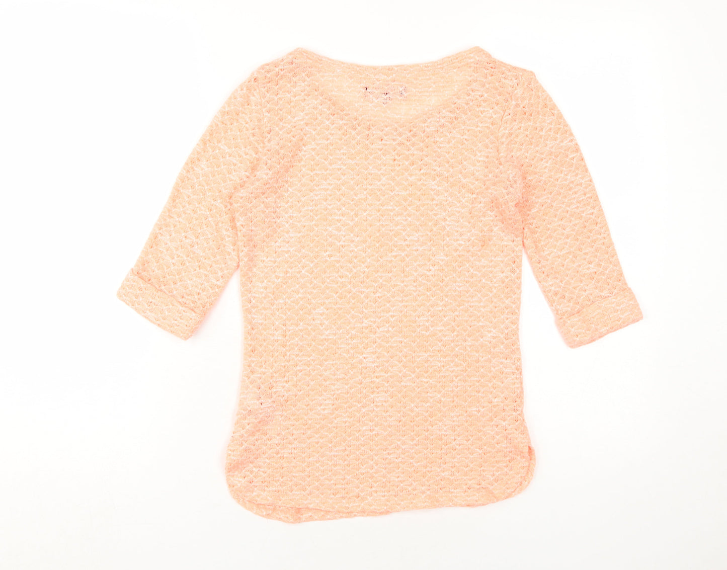 Womens UK Size 10 New Look Pink Basic T-Shirt