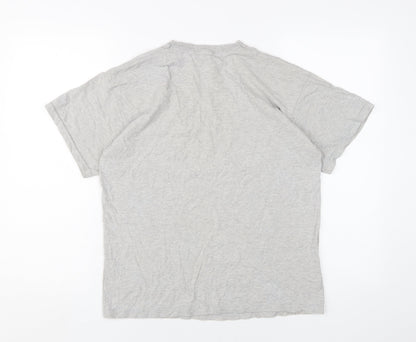 Unisex Adults UK Size M Love Grey Basic T-Shirt