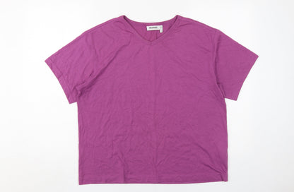 Unisex Adults UK Size XS Weekday Purple Basic T-Shirt