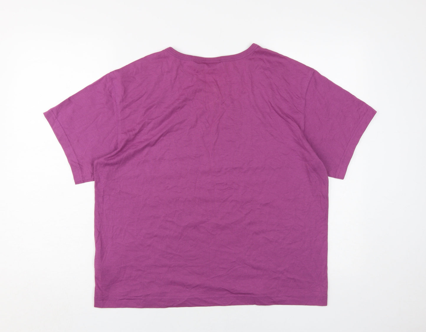 Unisex Adults UK Size XS Weekday Purple Basic T-Shirt