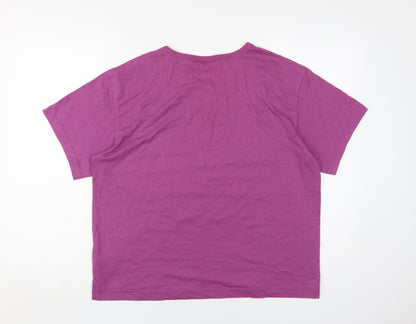 Unisex Adults UK Size XS Weekday Purple Basic T-Shirt