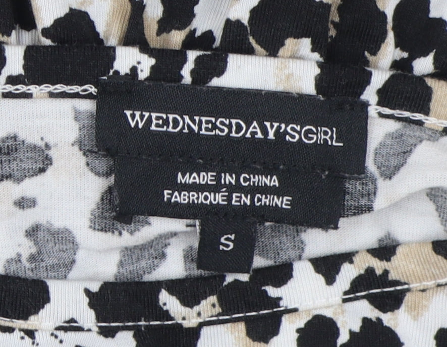 Womens UK Size S Wednesday's Girl Multicoloured Tunic Blouse