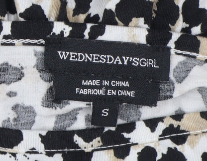 Womens UK Size S Wednesday's Girl Multicoloured Tunic Blouse