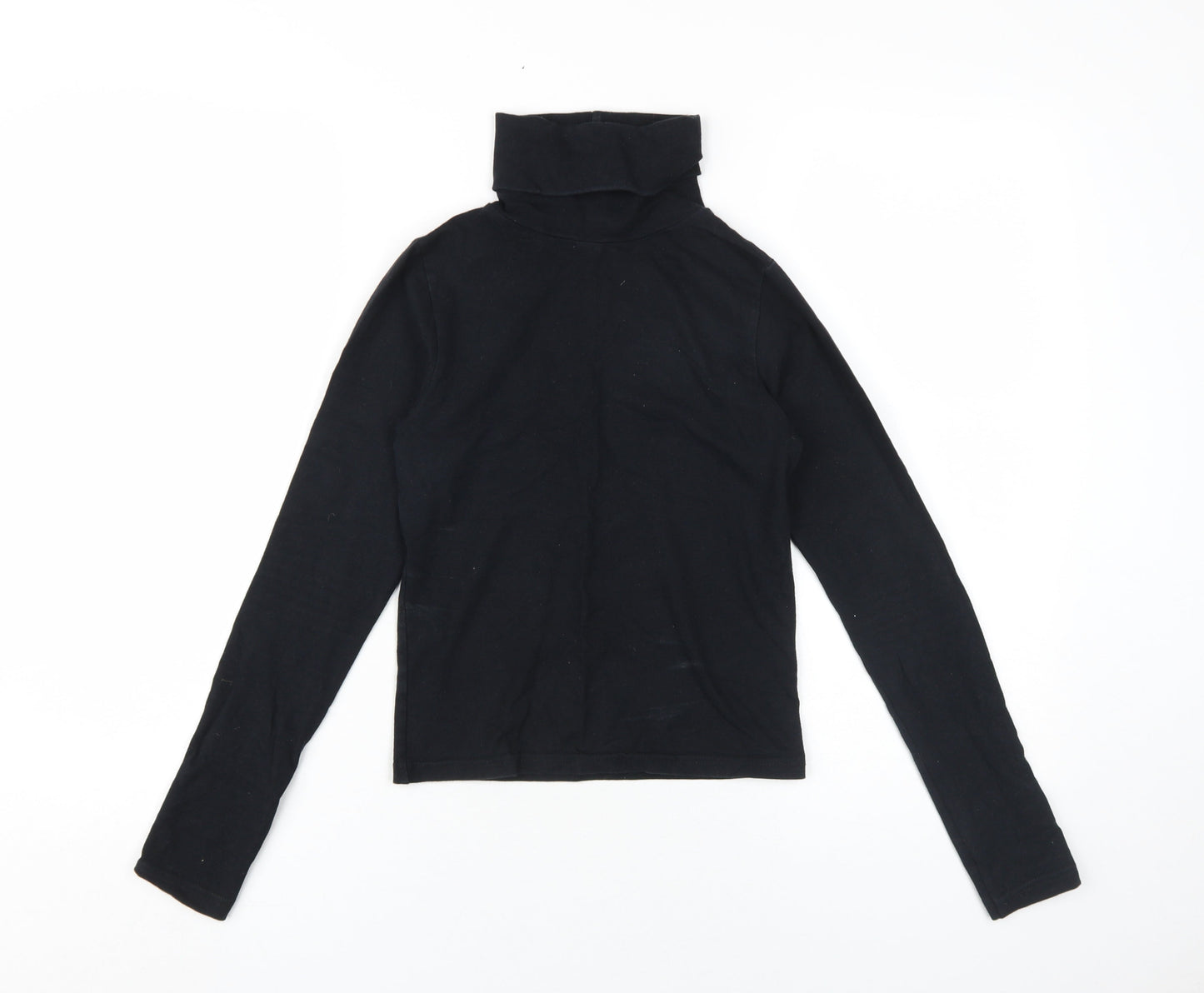 Womens UK Size S American Apparel Black Basic