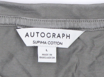 Marks and Spencer Grey T-Shirt Men Large Crew Neck