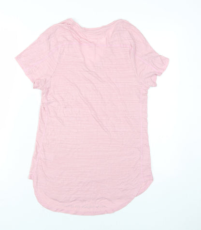 Next Women's Pink V-Neck T-Shirt Size 8