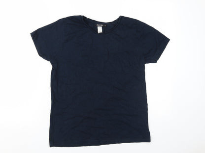 Nasty Gal Women's Navy T-Shirt XL Casual Cotton