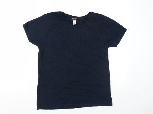 Nasty Gal Women's Navy T-Shirt XL Casual Cotton