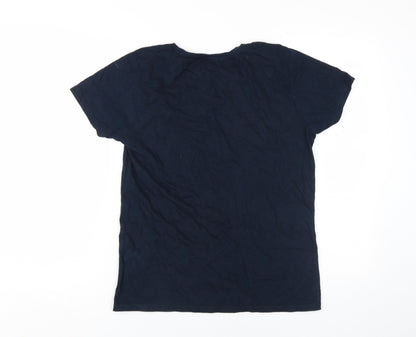 Nasty Gal Women's Navy T-Shirt XL Casual Cotton