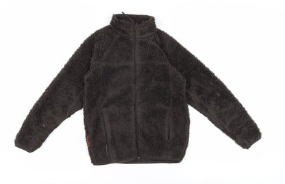 Mountainlife Boys Black Fleece Jacket Size 146 Full Zip