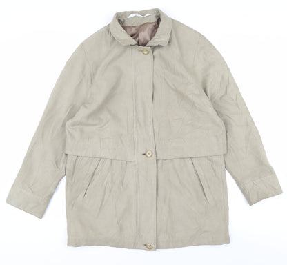 Womens UK Size 12 Marks and Spencer Beige Basic Jacket