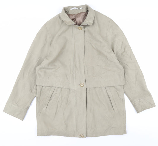 Womens UK Size 12 Marks and Spencer Beige Basic Jacket