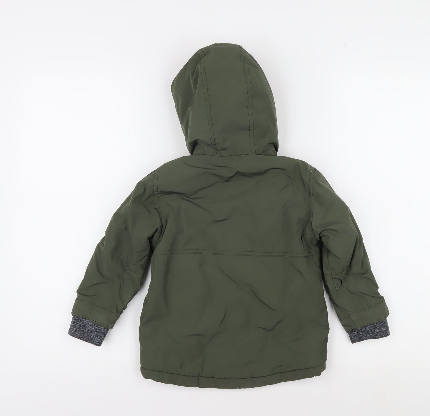 Next Boys Green Hooded Parka Jacket 2-3 Years