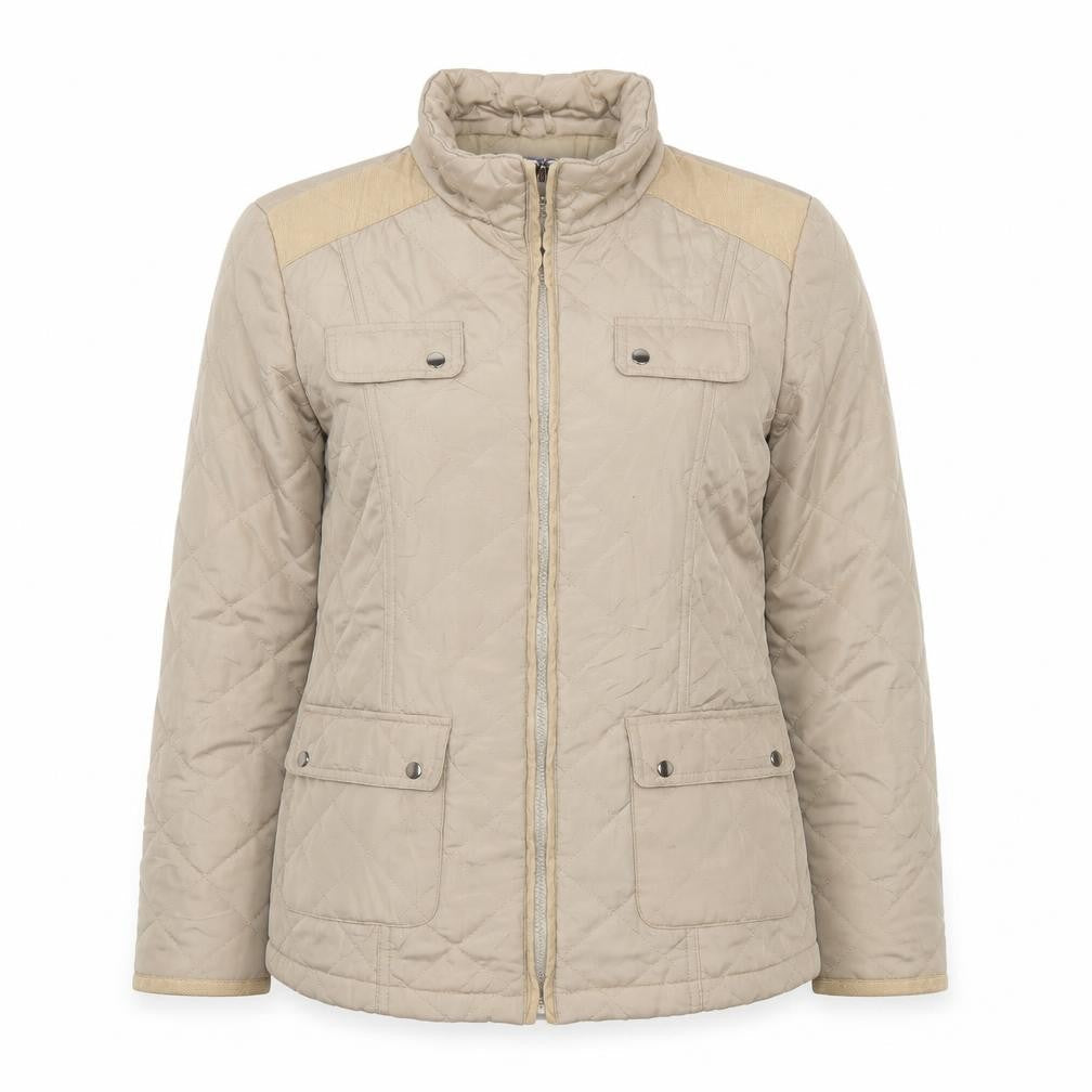 Womens UK Size 12 Autonomy Beige Quilted Coat