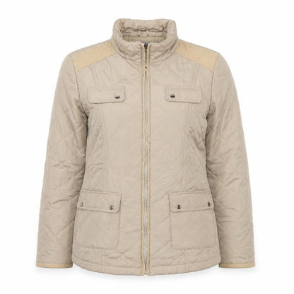 Womens UK Size 12 Autonomy Beige Quilted Coat
