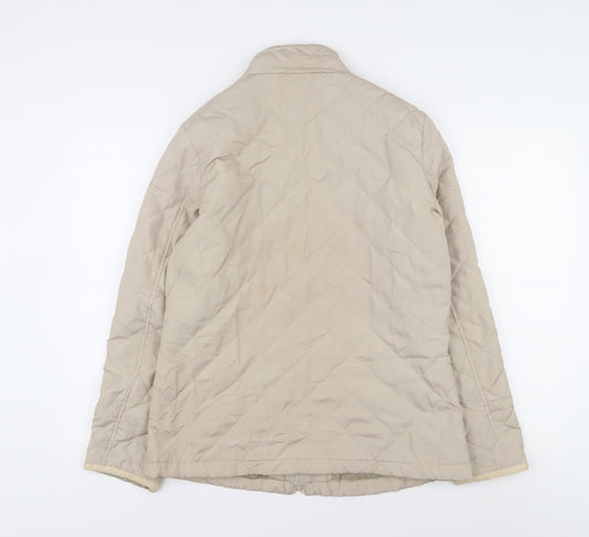 Autonomy Women's Beige Quilted Jacket Size 12