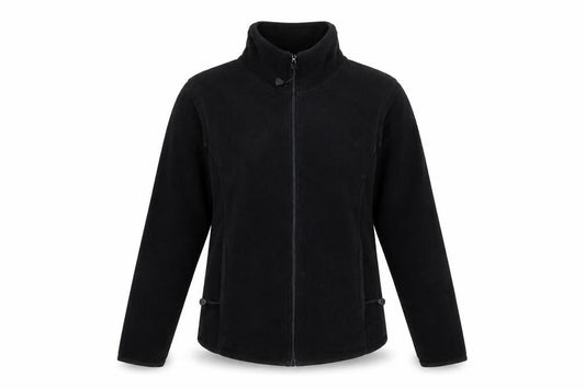 Front view of Blue Max Women's Black Microfleece Jacket, size 14