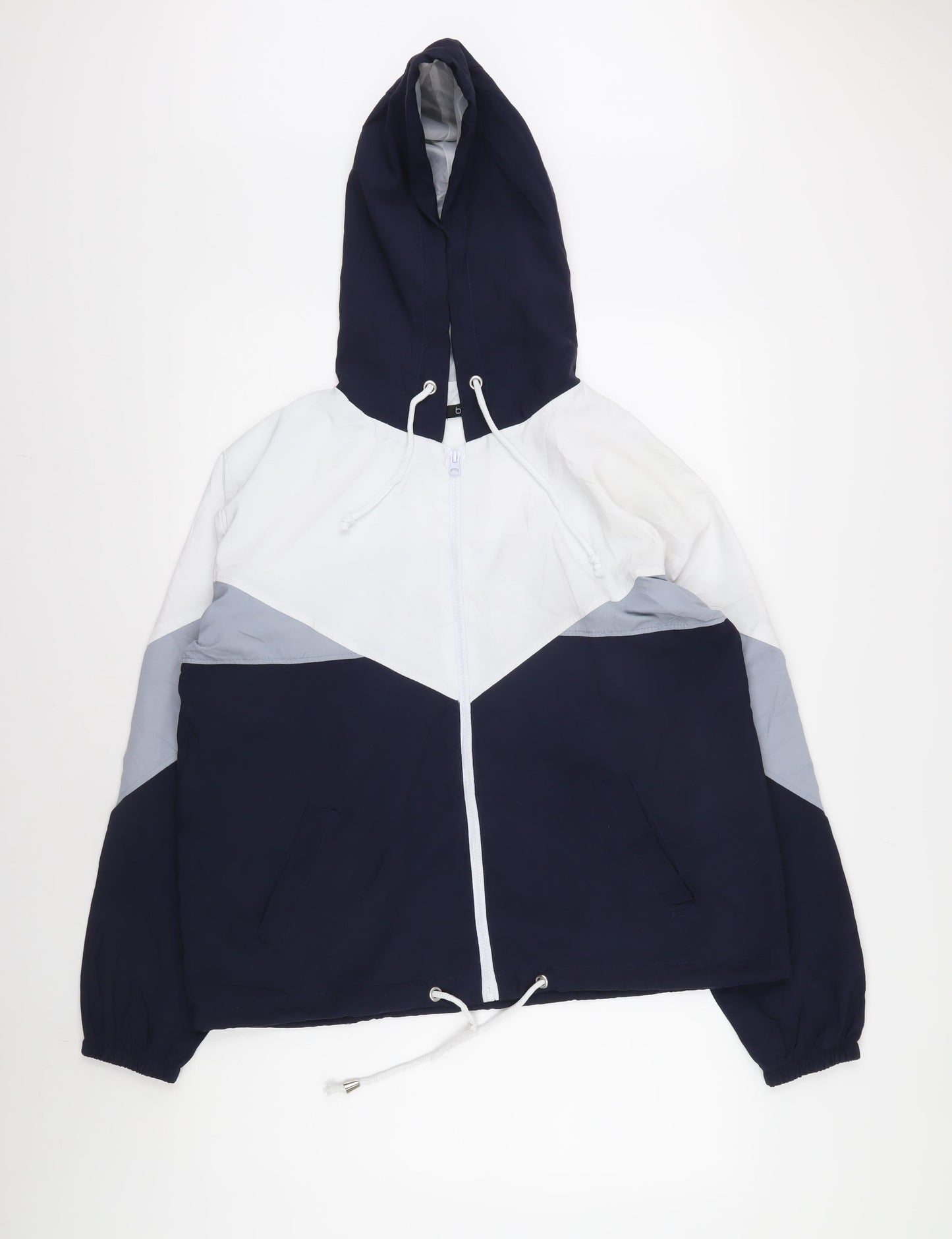 Mens UK Size M Boohoo Multicoloured Windbreaker Coat