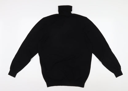 Zara Men's Black M High Neck Pullover Jumper
