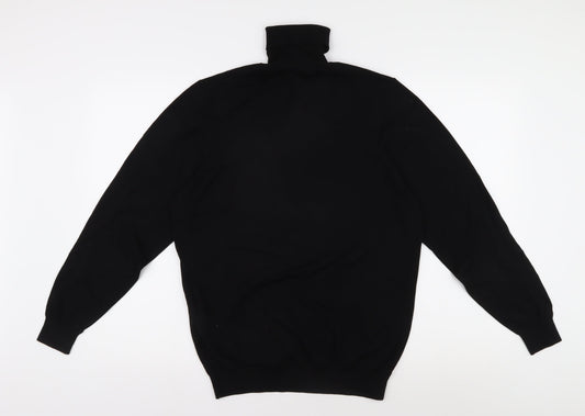 Zara Men's Black M High Neck Pullover Jumper