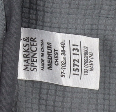 Mens UK Size M Marks and Spencer Blue Parka Coat