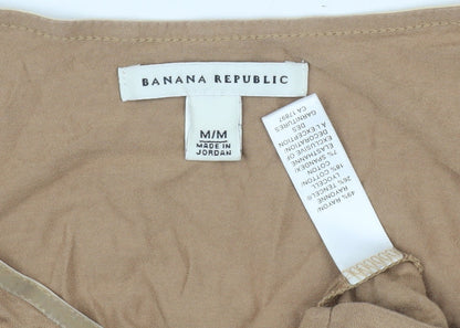 Banana Republic Women's Beige M V-Neck Long Sleeve Top