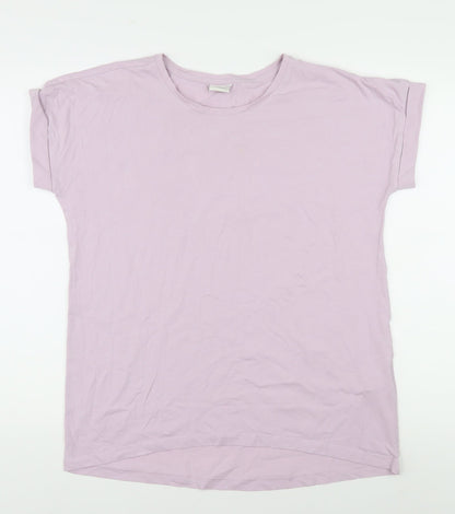 Jacqueline de Yong Women's Pink L Cotton Blend T-Shirt