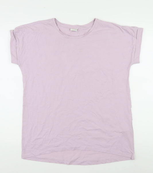 Jacqueline de Yong Women's Pink L Cotton Blend T-Shirt