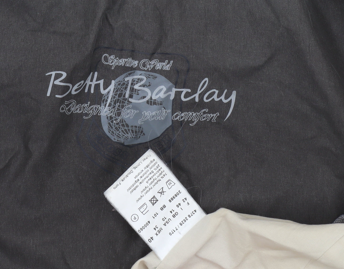 Womens UK Size 12 Betty Barclay Brown Military Jacket