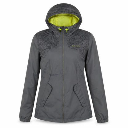 Womens UK Size XS Quechua Grey Rain Coat