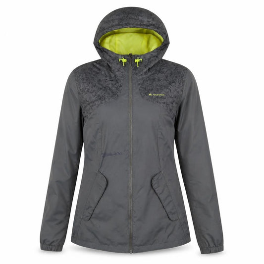 Womens UK Size XS Quechua Grey Rain Coat