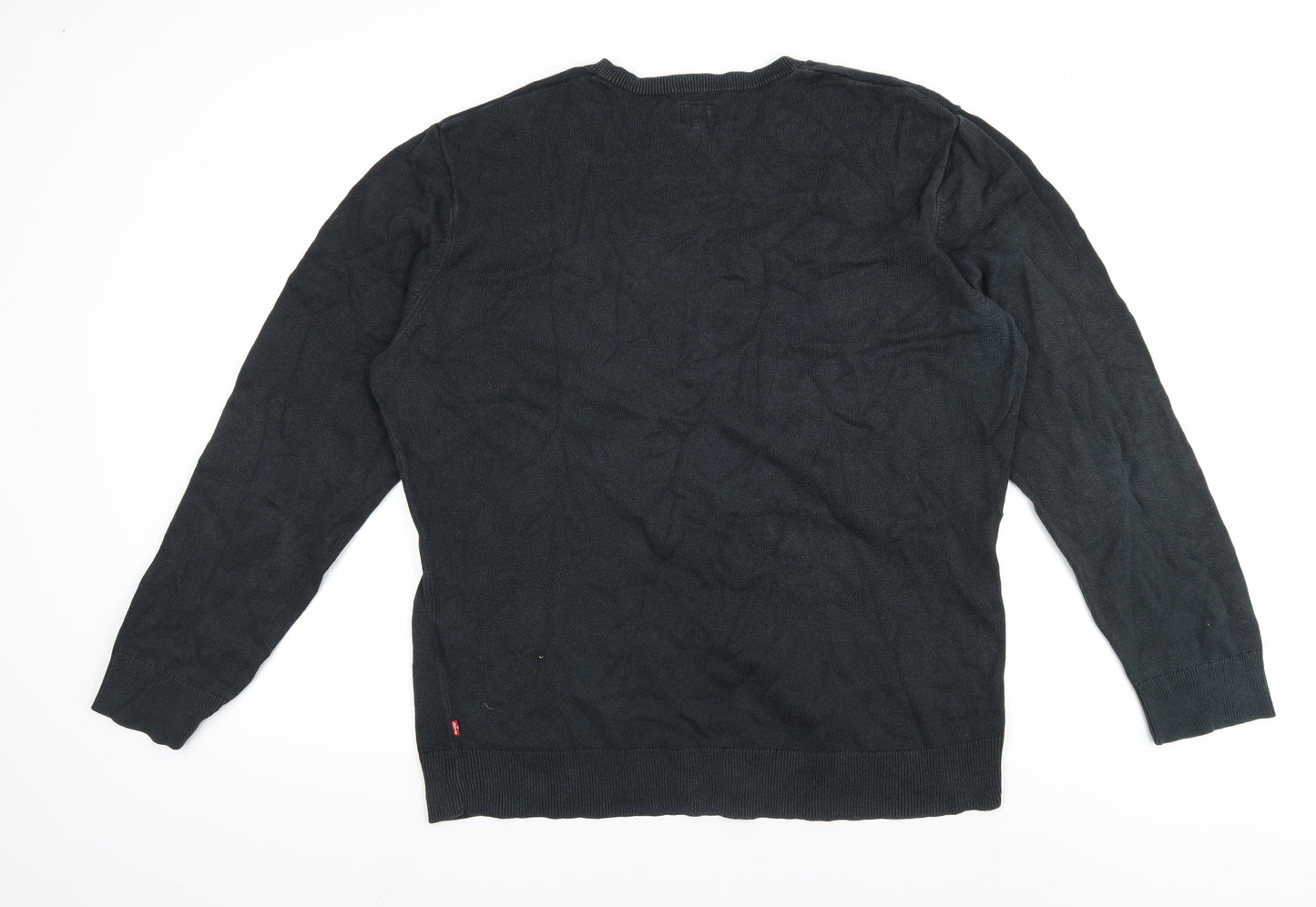 Levi's Men's Black 2XL Pullover V-Neck Jumper