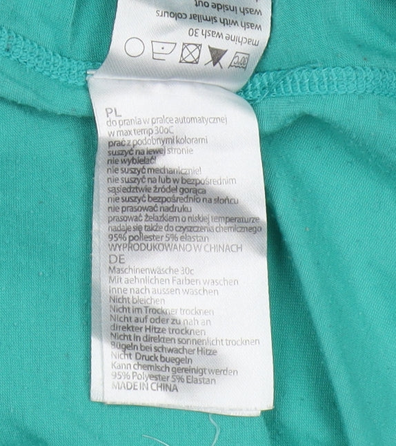 Mountain Warehouse Women's Green V-Neck T-Shirt M