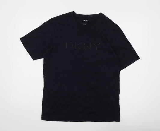 Mens UK Size M DKNY Black  T-Shirt