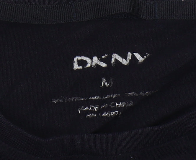 Mens UK Size M DKNY Black  T-Shirt
