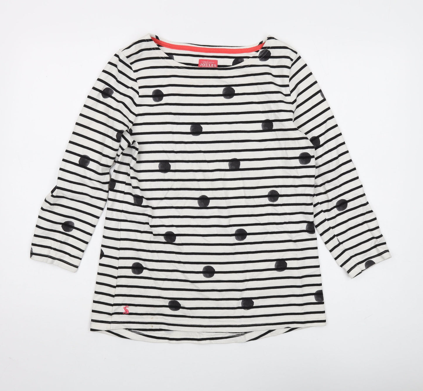 Womens UK Size 12 Joules White Basic T-Shirt